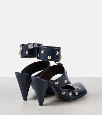 Jade studded leather pumps | Chloé