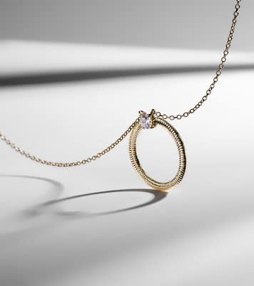 Prince 14kt gold necklace with diamonds | Stone and Strand