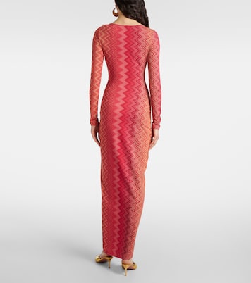 Chevron lamé midi dress | Missoni