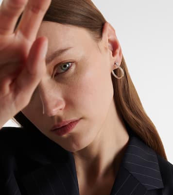 Boucle d'oreille unique Serti Sur Vide en or blanc 18 ct et diamants | Repossi