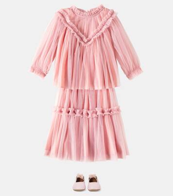Sandra ruffled tulle shirt | C'era Una Volta