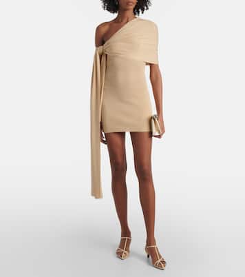 Robe asymétrique Chara en soie mélangée | Aya Muse