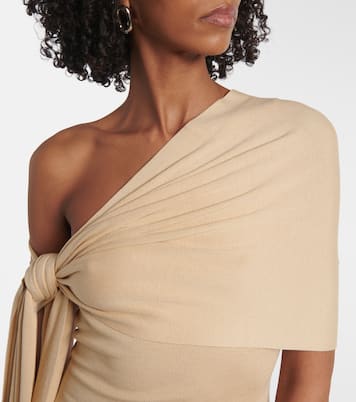 Robe asymétrique Chara en soie mélangée | Aya Muse