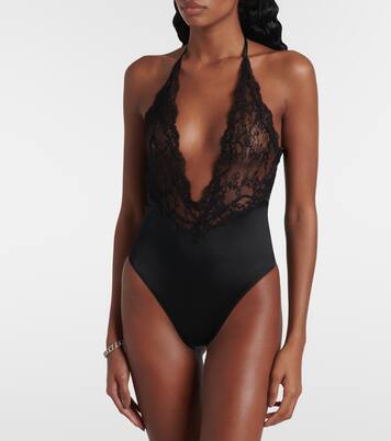 Body aus Spitze und Jersey | Givenchy