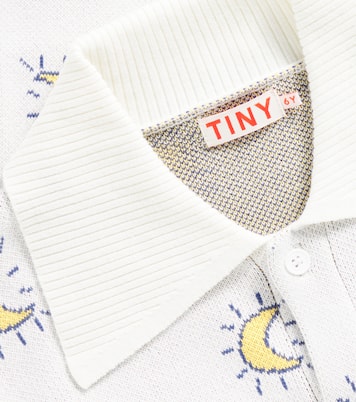 Midnight Sun cotton jacquard cardigan | Tinycottons