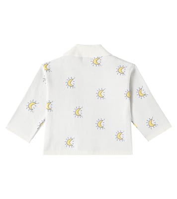 Midnight Sun cotton jacquard cardigan | Tinycottons