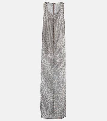 Robe longue en tulle à cristaux | Jacques Wei