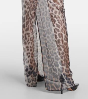 Robe longue en tulle à cristaux | Jacques Wei