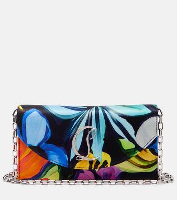 Loubi54 CL floral satin clutch | Christian Louboutin