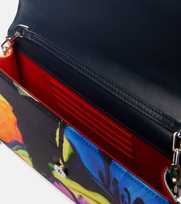 Loubi54 CL floral satin clutch | Christian Louboutin