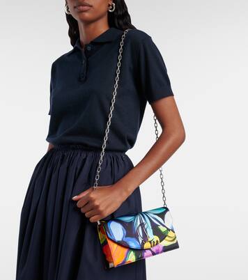 Loubi54 CL floral satin clutch | Christian Louboutin