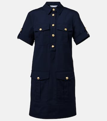 Lucca embellished linen shirt dress  | Veronica Beard