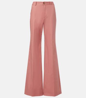 High-Rise-Schlaghose aus Baumwolle | Chloé