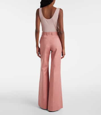 High-Rise-Schlaghose aus Baumwolle | Chloé