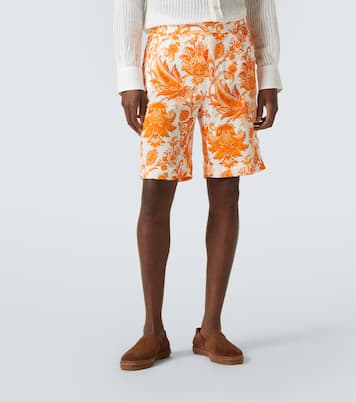 Paisley linen Bermuda shorts | Etro