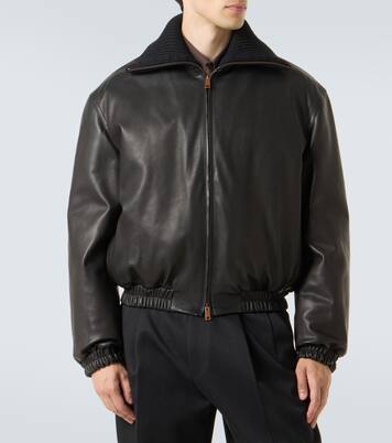 Veste bomber en cuir | Zegna