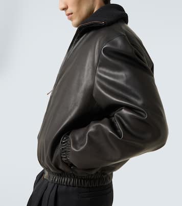 Veste bomber en cuir | Zegna