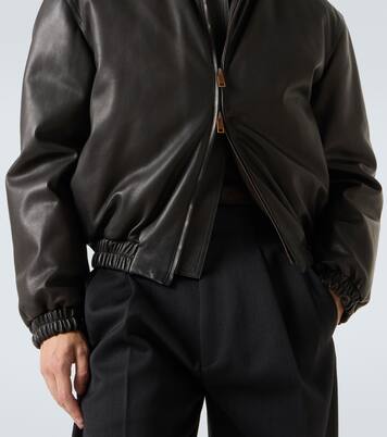 Veste bomber en cuir | Zegna