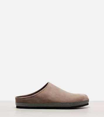 Monili suede clogs | Brunello Cucinelli