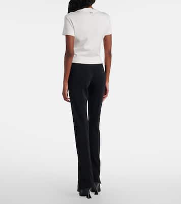 Verziertes T-Shirt aus Baumwoll-Jersey | Mugler