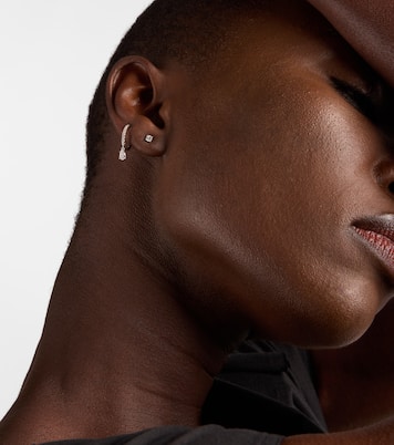 18kt white gold stud earrings with diamonds | Anita Ko