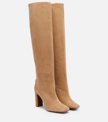 Overknee-Stiefel aus Veloursleder | Dolce&Gabbana