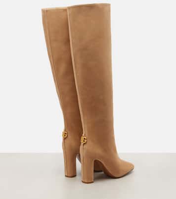 Overknee-Stiefel aus Veloursleder | Dolce&Gabbana