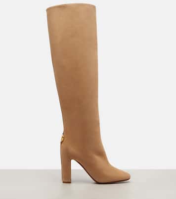 Overknee-Stiefel aus Veloursleder | Dolce&Gabbana