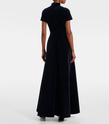 Malinda cotton velvet gown | Emilia Wickstead