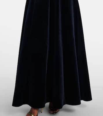 Malinda cotton velvet gown | Emilia Wickstead