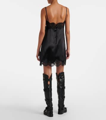 Robe en satin de soie mélangée | Dolce&Gabbana