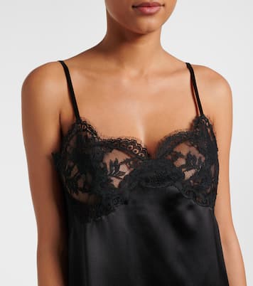 Robe en satin de soie mélangée | Dolce&Gabbana