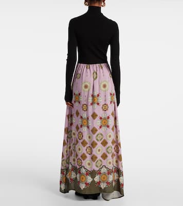 Vestido largo Luraria Foulard estampado | La DoubleJ