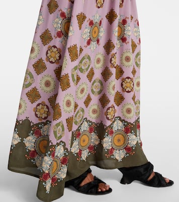 Vestido largo Luraria Foulard estampado | La DoubleJ