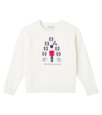 Intarsia wool sweater | Tartine et Chocolat