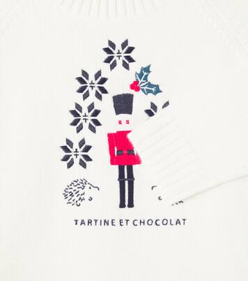 Intarsia wool sweater | Tartine et Chocolat