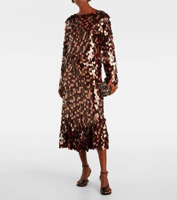 Midirock mit Pailletten | Dries Van Noten