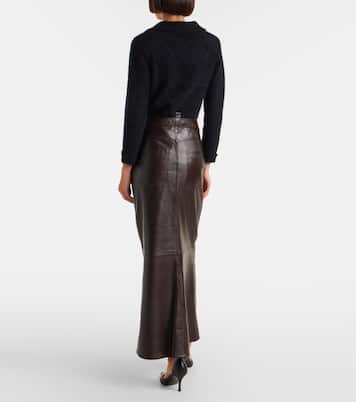 High-Rise-Maxirock aus Leder | Dorothee Schumacher