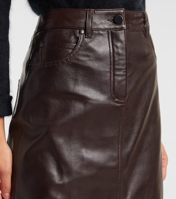High-Rise-Maxirock aus Leder | Dorothee Schumacher