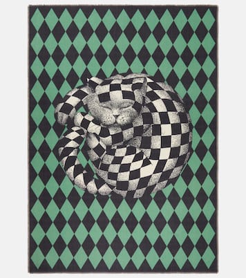 High Fidelity argyle wool blanket | Fornasetti