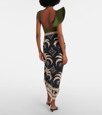 Printed cotton beach cover-up | Johanna Ortiz