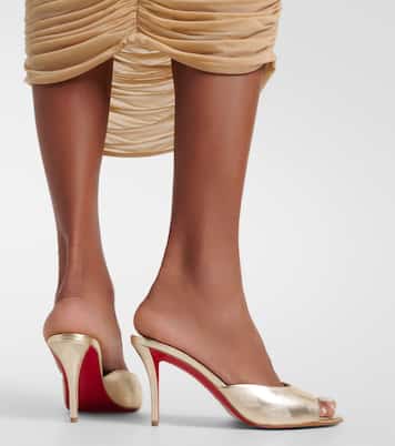 Mules Miss Z in pelle metallizzata | Christian Louboutin