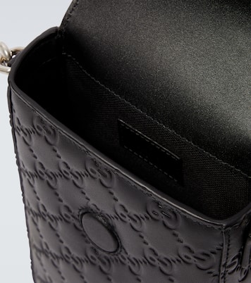 Smartphone-Etui GG Emblem aus Leder | Gucci
