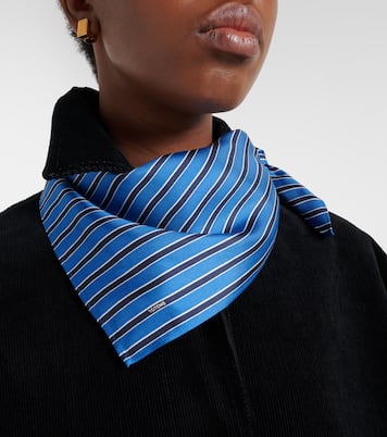 Foulard rayé en soie | Toteme