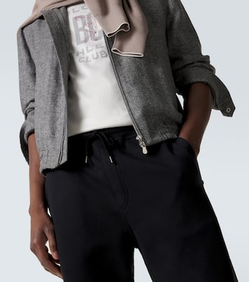Cotton-blend jersey sweatpants | Brunello Cucinelli
