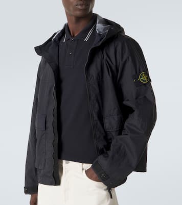 Compass cotton-blend piqué polo shirt | Stone Island