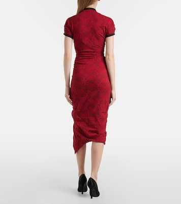 Pulling cotton jacquard midi dress | Vivienne Westwood
