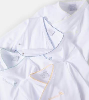 Baby set of 7 cotton-blend onesies | Pepa London