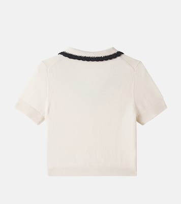 Lisette wool and cotton polo shirt | Bonpoint