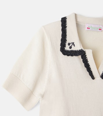 Lisette wool and cotton polo shirt | Bonpoint